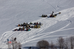 Ski-doo Steilhang-Vergleichsfahrt